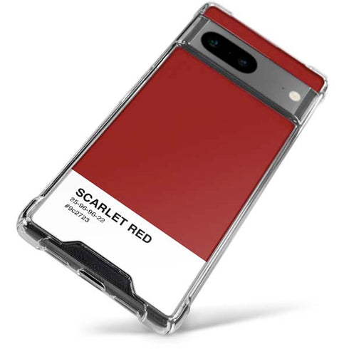 Scarlet Red Google Pixel 8 Clear Case